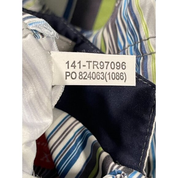Tommy Bahama Men’s Striped Reversible Swim Trunks w/ Pockets - Large - Picture 9 of 11